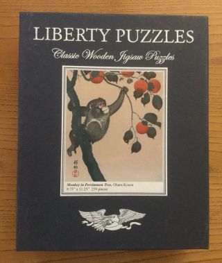 Liberty Classic Wooden Jigsaw Puzzle “monkey In Persimmon Tree”