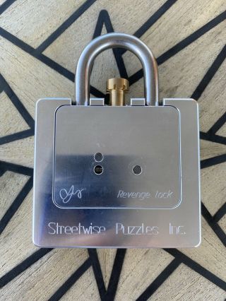 Revenge Lock “the Wanderer” Puzzle Lock By Wil Strijbos Big Discount
