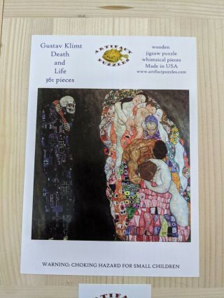 Artifact Puzzles - Klimt Death And Life Wooden Jigsaw Puzzle