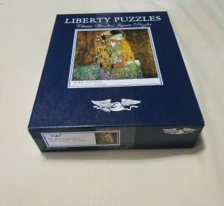 Liberty Classic Wooden Jigsaw Puzzle The Kiss Gustav Klimt 261 Missing 4 Piece
