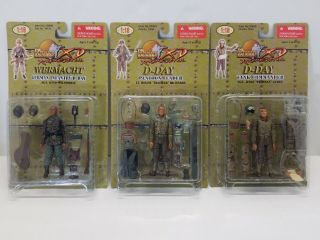 The Ultimate Soldier 1:18 3pack D - Day - Lt.  Richards,  Sgt.  James,  Sgt.  Wilndorff