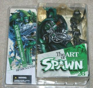 Mcfarlane 2004 The Art Of Spawn Series 26 Curse 2 Bible Cover Action Figure Htf