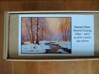 Stumpcraft Wooden Jigsaw Puzzle Sunset Glow,  Art By Roland Gissing