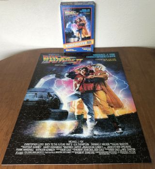 Complete Vintage 1989 2’x3’ Back To The Future Ii Jigsaw Puzzle Movie Poster
