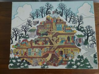 Vinyage Bear House Jigsaw Puzzle By Susan Sturgill Great American Puzzle.