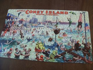 Nautilus Wooden Puzzle - The Great Coney Island Water Carnival - Liberty