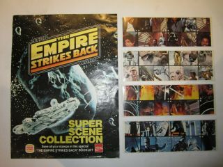 Empire Strikes Back Vintage Burger King Stickers And Poster Set 1980 Star Wars