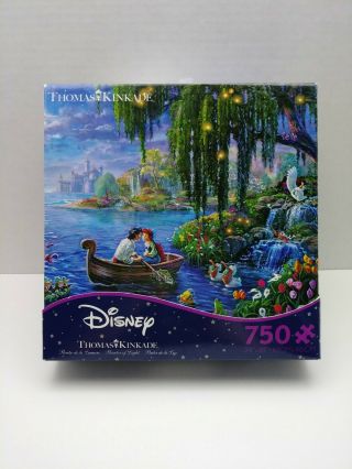 Disney Thomas Kinkade Little Mermaid Puzzle 750 Piece 24 × 18 Inch Boat Scene