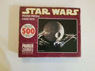 Rare Vintage Star Wars 500 Piece Jigsaw Puzzle 1977 Death Star,  Parker Canadian
