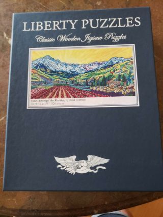 Liberty wooden jigsaw puzzles.  Vines Amongst the Rockies. 3
