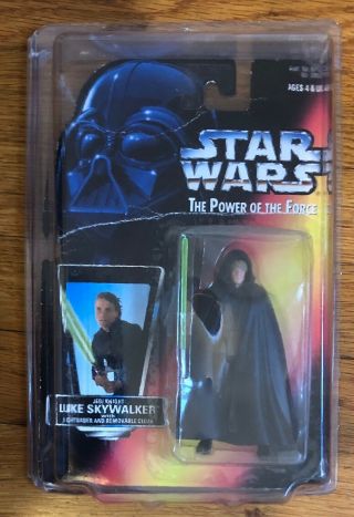 Star Wars Luke Skywalker 1996 Power Of The Force Jedi Knight W/case