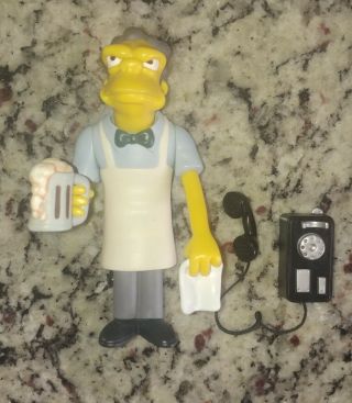 2001 The Simpsons Wos Interactive Figure - Moe Szyslak - Series 3 - Complete