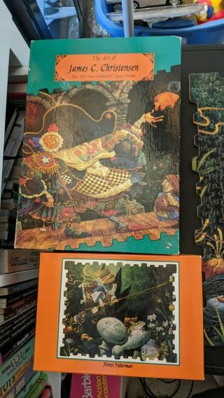Art Of James C Christensen 2 - 500 Pc Puzzles Collector’s Edition Vol 1 Complete