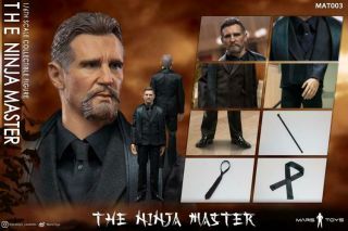 Mars Toys 1/6 Mat003 The Ninja Master Liam Neeson Clothes Set W/head Model Toy