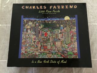 Charles Fazzino " In A York State Of Mind " 2000 Piece Jigsaw Glitter Puzzle