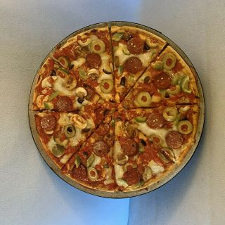 Vintage Springbok Pizza Circular Round Puzzle 1970s Complete