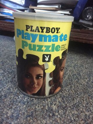 Vintage 1967 Playboy Playmate Jigsaw Puzzle Miss August Dede Lind Complete