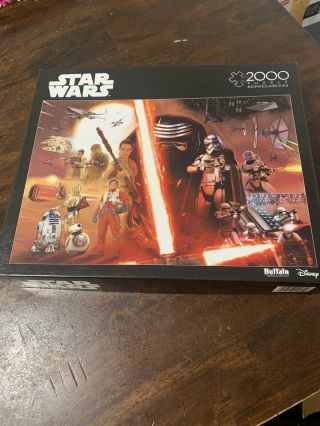 Buffalo Games Star Wars 2000 Piece Jigsaw Puzzle.  Complete