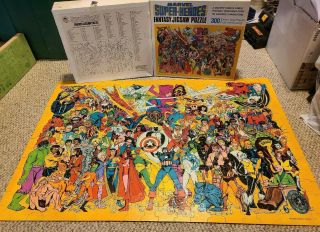 Vintage Marvel Heroes Fantasy Jigsaw Puzzle,  100 Complete