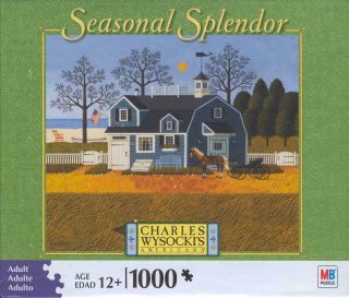 Charles Wysocki 2008 Seasonal Splendor Jigsaw Puzzle Sweetheart Chessmate