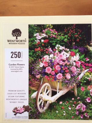 Wentworth Wooden Jigsaw Puzzles 250:garden Flowers