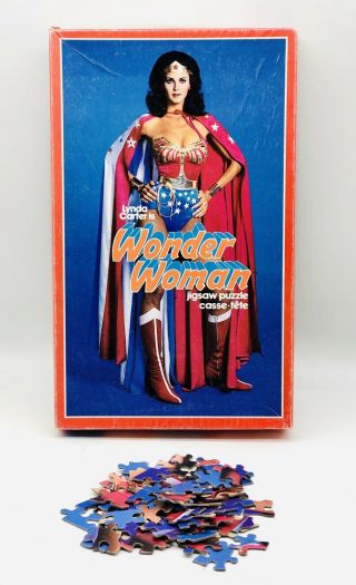Wonder Woman Lynda Carter Rare Vintage 200 Piece Jigsaw Puzzle 1978 Dc Comics