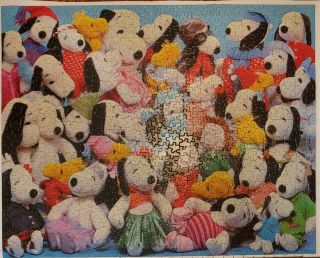 Vintage 1985 Springbok Puzzle Complete Pzl5955 Dog Of 1000 Faces Snoopy