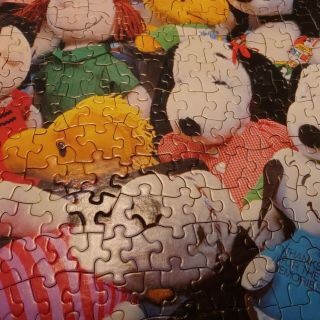 Vintage 1985 Springbok Puzzle COMPLETE PZL5955 Dog Of 1000 Faces Snoopy 3