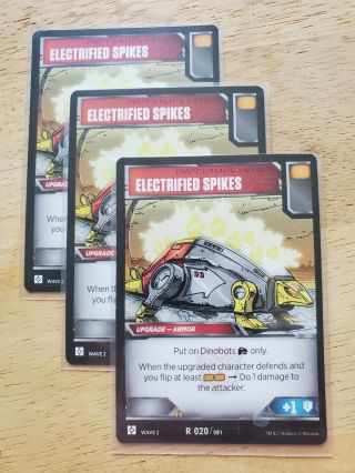 Transformers Tcg Electrified Spikes Set Of 3
