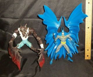 Kenner Legends Of The Dark Knight Batman 1998 And Man - Bat 1997 Figures Loose