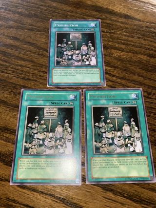 Yugioh Prohibition Psv - 039 Rare One Vintage Print And 2 Nm