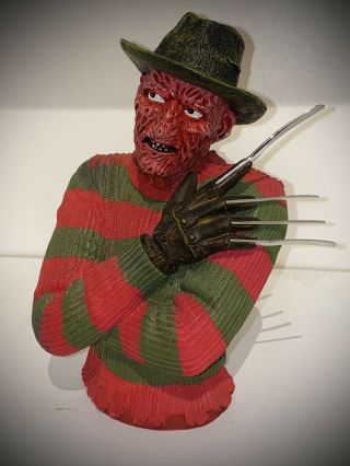 Freddy Krueger Resin Bust Bank Nightmare On Elm Street - Robert Englund -