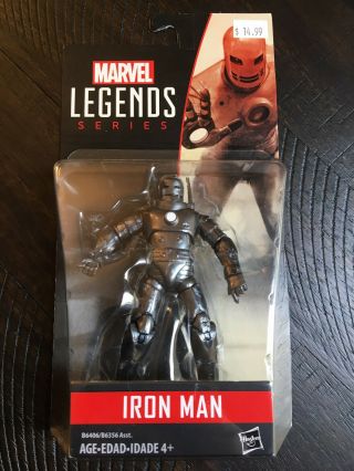 Iron Man Action Figure (hasbro Marvel Legends Series 3.  75 " 2015) In Package
