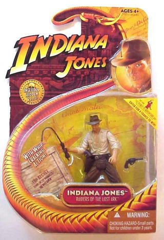 Indiana Jones With Whip - Cracking Action Figure Raiders Of The Lost Ark C - 9 Momc