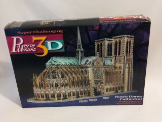 Notre Dame Cathedral Paris France 952 Piece 3d Jigsaw Puzzle Puzz3d