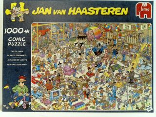 Jigsaw Puzzle Jumbo " The Toy Shop " By Jan Van Haasteren,  1000pcs - Complete