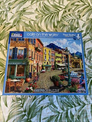 White Mountain Puzzles Cafe On The Water 1000 Piece Jigsaw Puzzle
