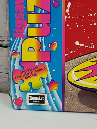 Vintage Lisa Frank Punk Poodle Skateboard 100pc Jigsaw Puzzle Rose Art Dog Compl 3