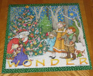 Mary Engelbreit The Wonder Of Christmas - Vintage 1992 Springbok Puzzle Complete