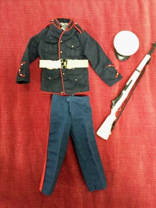 Vintage Hasbro Gi Joe Marine Dress Parade Uniform Rifle Hat