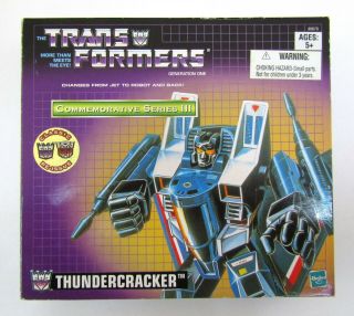 Transformers G1 Reissue Thundercracker Commemorative Series Iii Mib Hasbro 2002