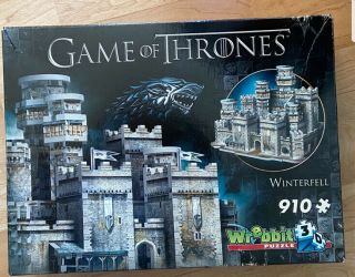Wrebbit 3d - Game Of Thrones Winterfell 3d Jigsaw Puzzle - 910piece