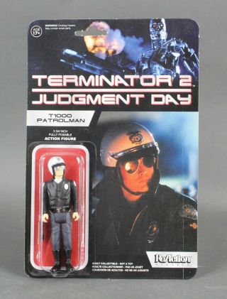 Funko Reaction Terminator 2 Judgment Day T1000 Patrolman Action Figure 1040v