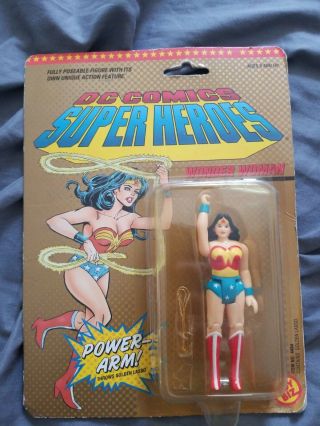 1989 Toy Biz Dc Comics Heroes Wonder Woman Nib Power Arm