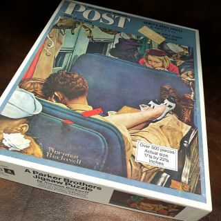 Norman Rockwell Saturday Evening Post August 12 1944 Cover Puzzle Parker Bro