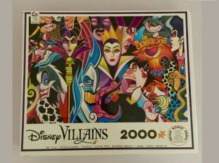Disney Villains Tim Rogerson 2000 Piece Jigsaw Puzzle By Ceaco 36 " X 26 "