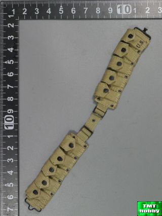1:6 Scale Did A80140 Wwii 2nd Ranger Private Caparzo - M1923 Cartridge Belt