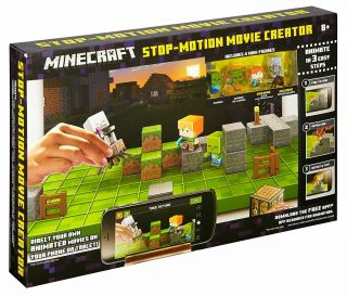Minecraft Stop Motion Movie Creator - Includes 4 Mini Figures