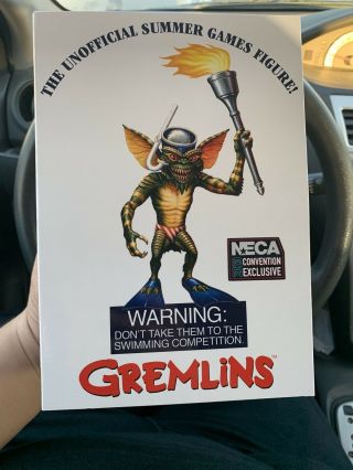 Neca Gremlins Con Exclusive Unofficial Summer Games Gremlin Action Figure