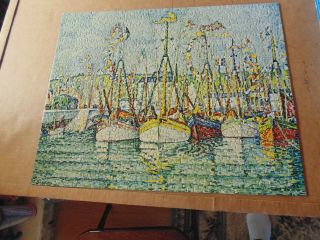 Vintage 1970 Springbok Puzzle Paul Signac Blessing Of The Fishing Fleet Complete